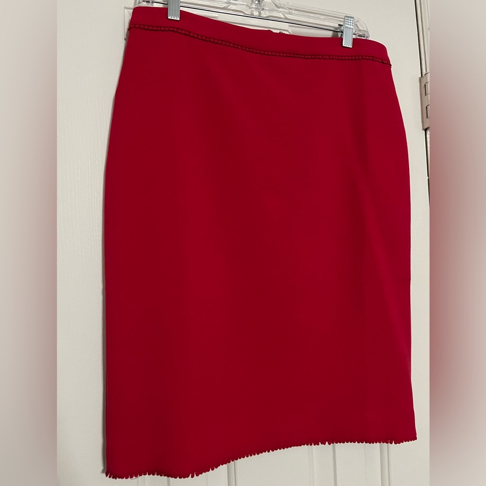 Ann Taylor Red pencil skirt NWT